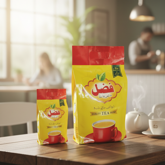 Fazal Quality Tea Blend - Premium Selected Tea Leaves for an Authentic, Rich Aroma and Traditional Taste | Available in Multiple Sizes (1kg gram)