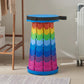 Portable Rainbow Telescopic Stool – Lightweight Collapsible Folding Seat for Camping, Fishing, Hiking & Outdoor Activities – Adjustable Height