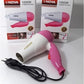 Nova Hair Dryer NV 1290 | Quick Dry Foldable Hair Dryer | Fast Heat Compact Travel Dryer