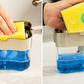 2-in-1 Kitchen Soap Dispenser With Sponge | Soap Pump Holder | Kitchen Dishwashing Soap Holder | Soap Pump Dispenser