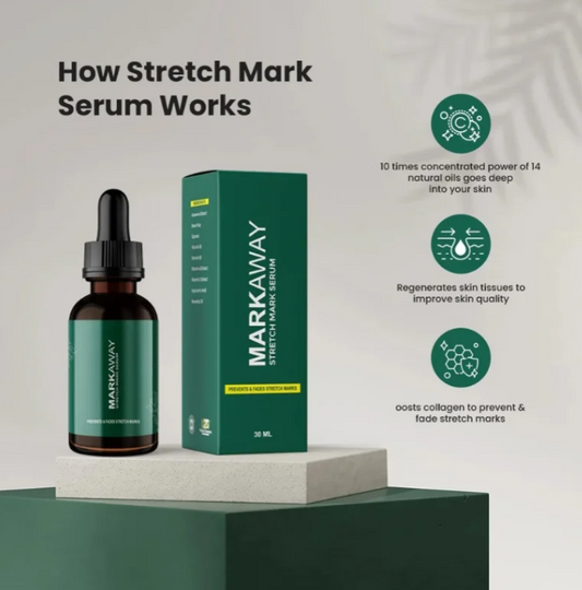 Markaway DermaRepair Stretch Mark Therapy Serum Advanced Care For Skin Smoothness Restoration And Visible Mark Reduction - 30ML