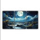 set of 3 Motivational sticky wooden frames for home office wall decore / sticky phototiles