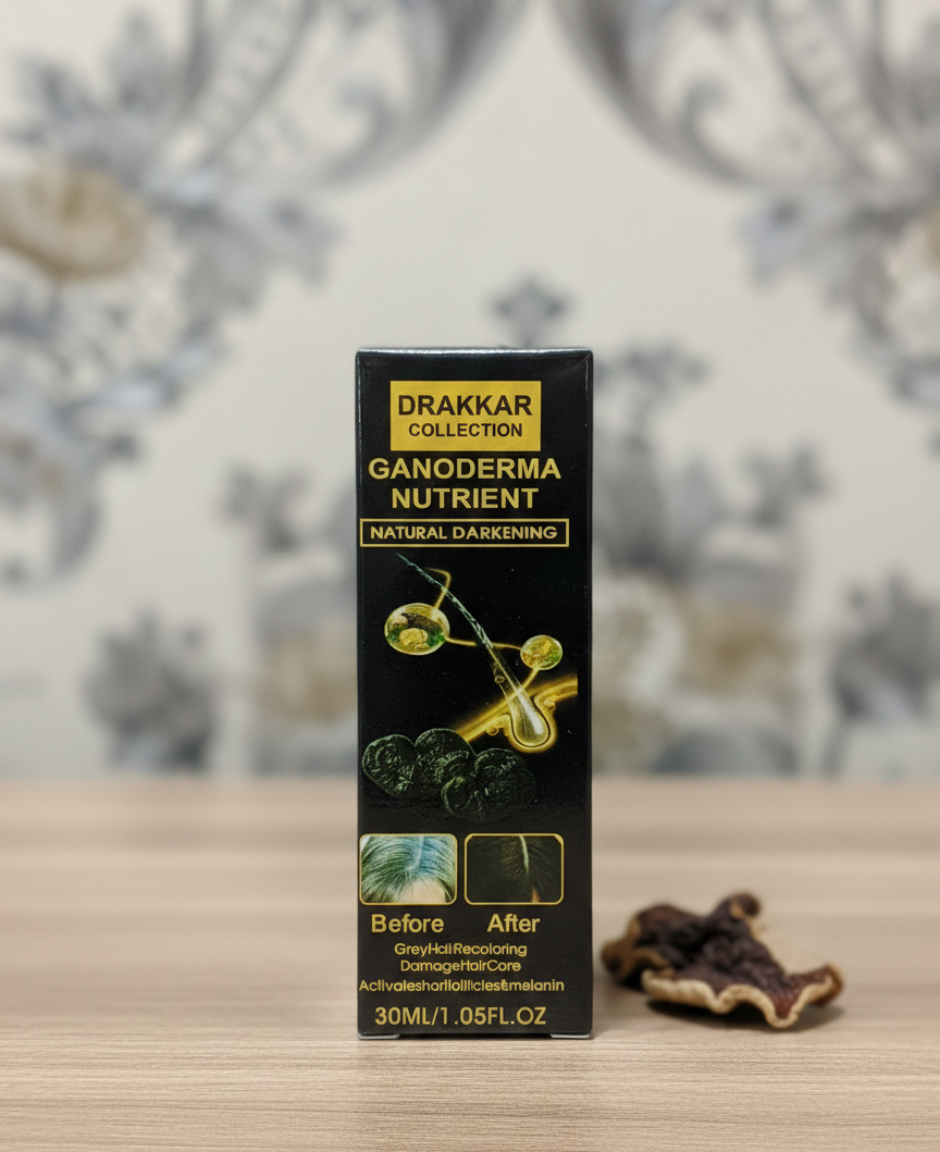 Drakkar Ganoderma Hair Serum | Ultimate Nutrient & Shine Therapy | Healthy Hair Boost & Repair Serum | 30gm