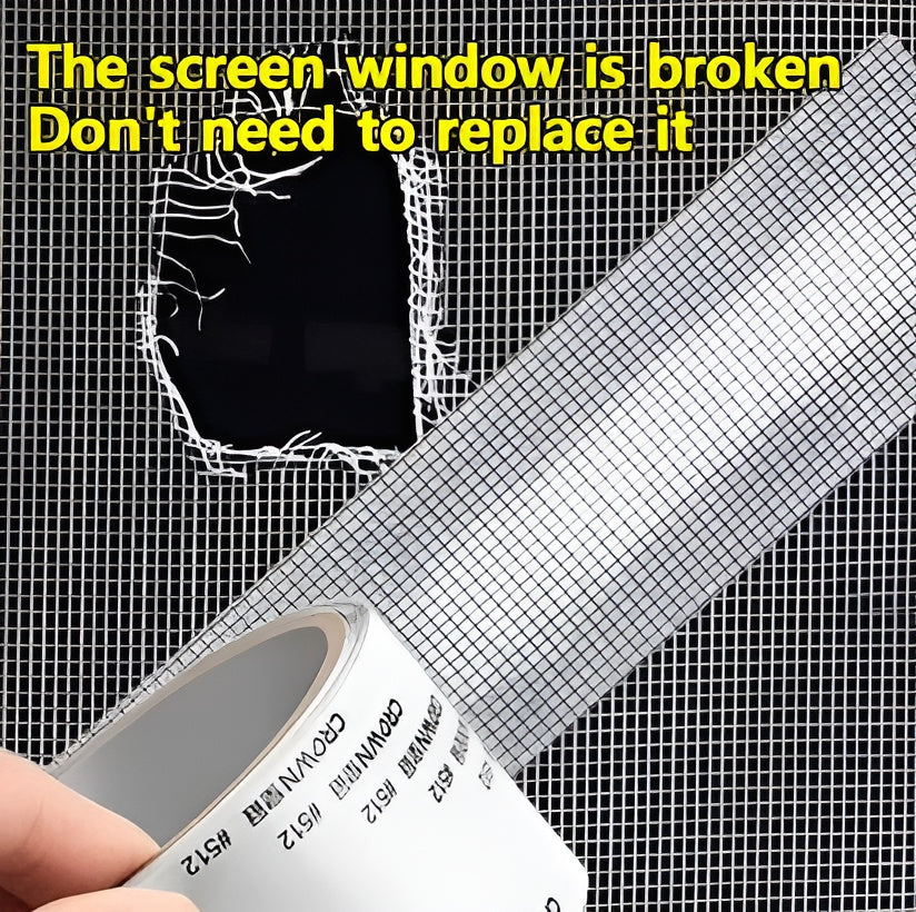 Window Screen Net Repair Tape – Strong Adhesive Mesh Tape for Door & Window Screen Repair, Easy Fix for Holes and Tears | 2 Meter
