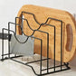 Multi Functional Kitchen Cutting Board And Pot Lid Organizer Rack Durable Space Saving Storage Solution For Daily Use