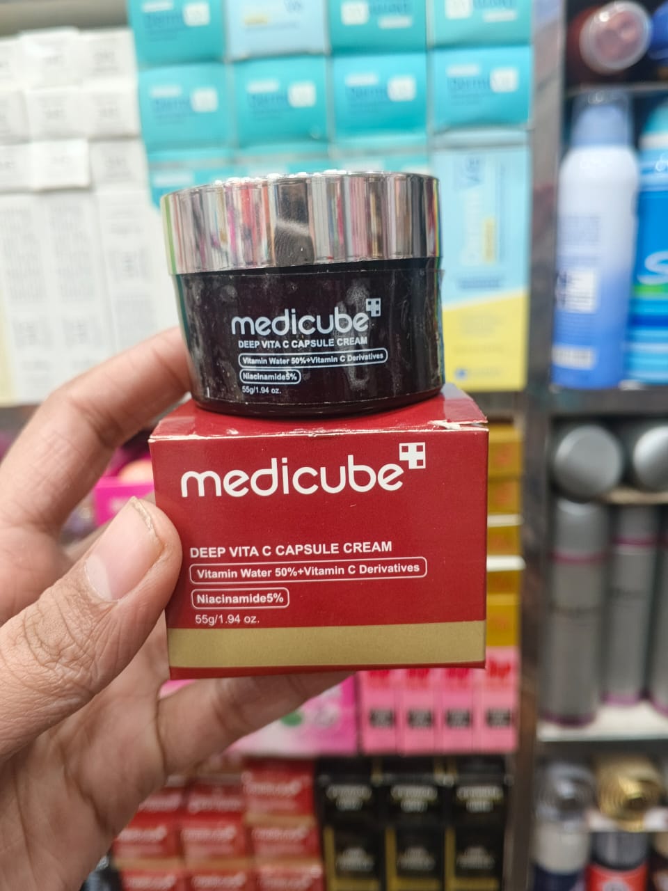 Medicube Vita C Deep Hydration Cream with Niacinamide – Vita C Capsule Cream (50% Vitamin Water) | 55g