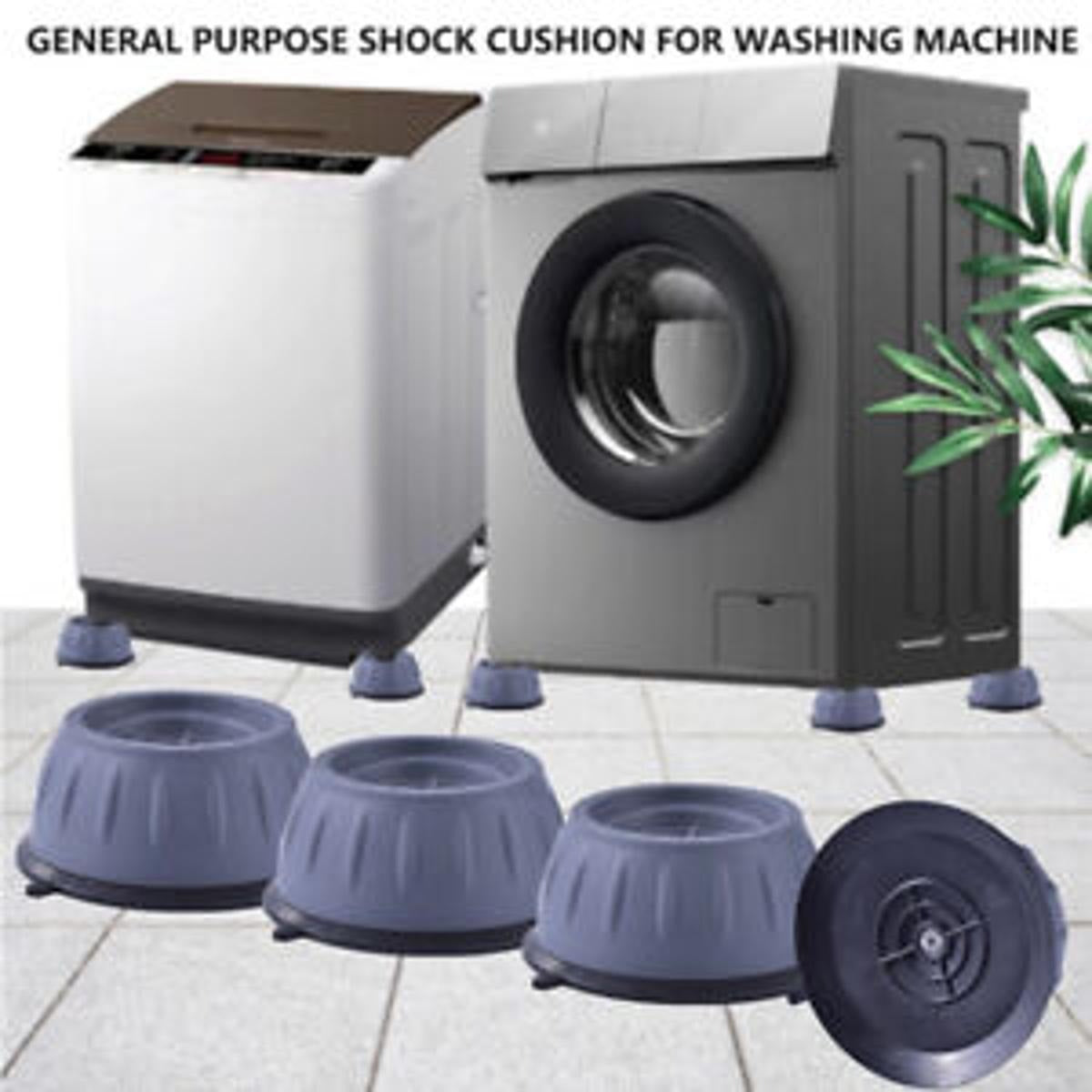 4Pcs Universal Anti‑Vibration Feet Pads | Washing Machine, Dryer, Refrigerator & Furniture Non‑Slip Rubber Mat (Big Size)