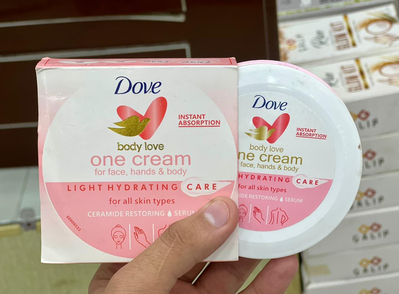 Dove Body Love One Cream – All-in-One Moisturizer for Face, Hands & Body | Deep Hydration, Soft Skin & Nourishing Daily Care ( 250 )gram