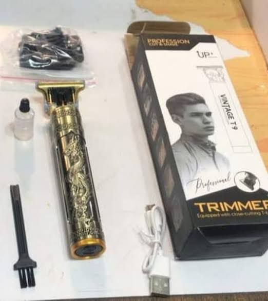 Vintage T9 Hair Trimmer For Men Professional USB Rechargeable Beard And Hair Cutting Machine Precision Shaver