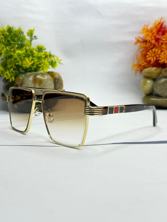 Luxury Square Black Gradient Sunglasses for Men & Women