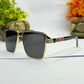 Luxury Square Black Gradient Sunglasses for Men & Women