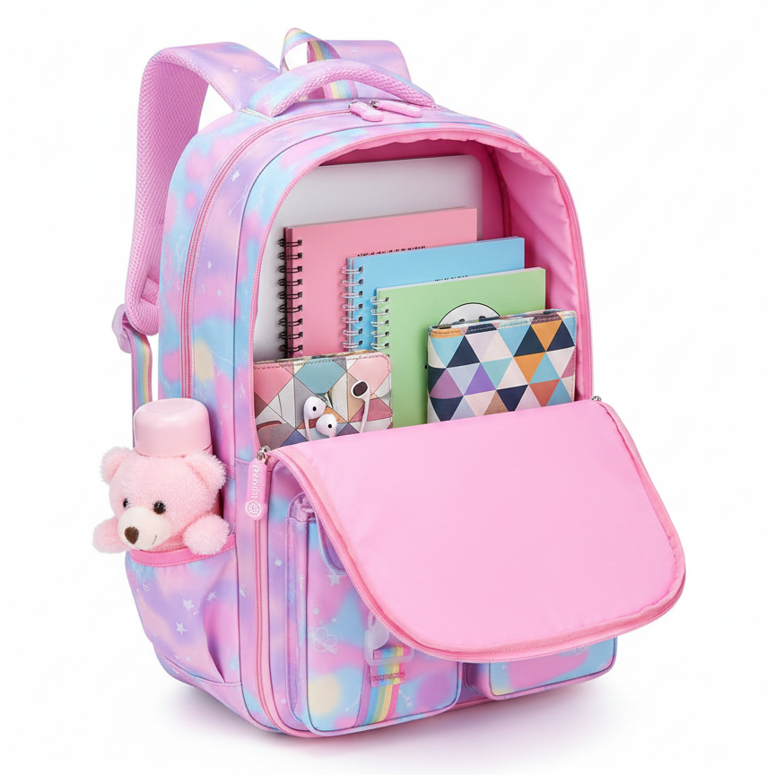 School Backpack for Daily Use – High Quality Durable Material with Multiple Pockets (Blue)