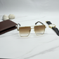 Luxury Square Black Gradient Sunglasses for Men & Women