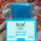 Moroccan Blue Soap 50g | Argan Oil & Nila Zarka Infusion | Authentic & Exotically Scented