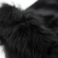 Women's & Girls Black Winter Velvet Gloves with Fur Cuff – Warm Soft Hand Gloves (1 Pair)