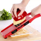 10 in 1 Mandoline Slicer Vegetable Cutter with Stainless Steel Blade Manual Potato Peeler Carrot Cheese Grater Dicer Kitchen Tool-Pink with box