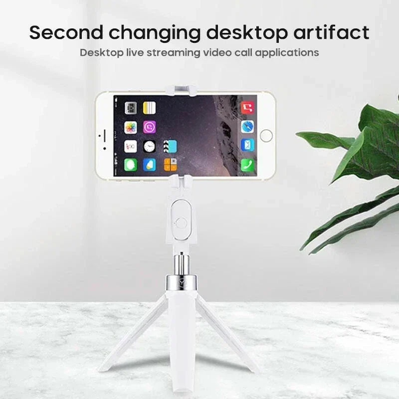 Y9 Wireless Selfie Stick Tripod with Bluetooth Remote Control – Adjustable Phone Stand for Photos & Videos