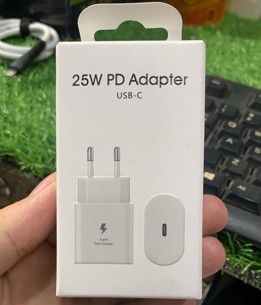 25W PD Fast Charger USB-C Adapter – Super Fast Charging Power Adapter for Smartphones, Tablets & More