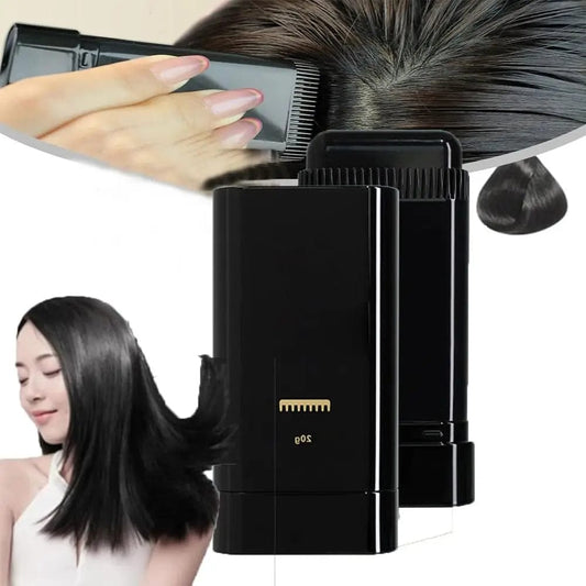 Water And Sweat Proof Hair Comb Dye Long Lasting Easy To Use Safe And Effective Hair Coloring Solution - Brown