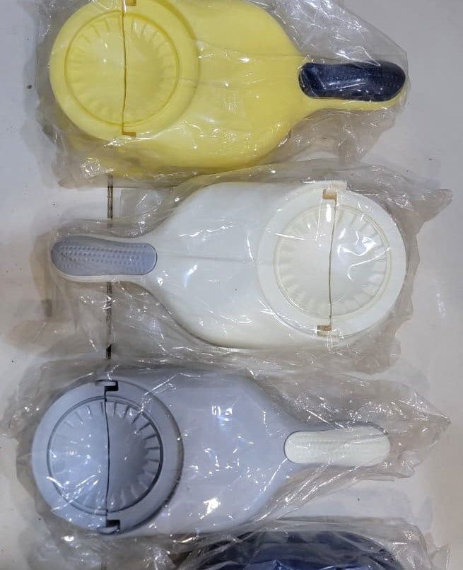 2-in-1 Manual Dumpling Maker & Dough Press Machine | Portable Samosa & Gujiya Mould Tool | Easy Kitchen DIY Pastry Accessory (Random Colour)