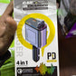 Super Fast Charging 4 In 1 Car Charger With PD Support Type C And USB Ports Intelligent Secure And Stylish