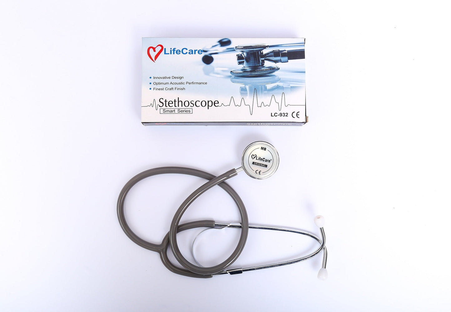 ESteth Classic Stethoscope – Dual Head, Cardiac Quality, Stainless Steel, Non-Chill Ring – 32 Inches – CANADIAN