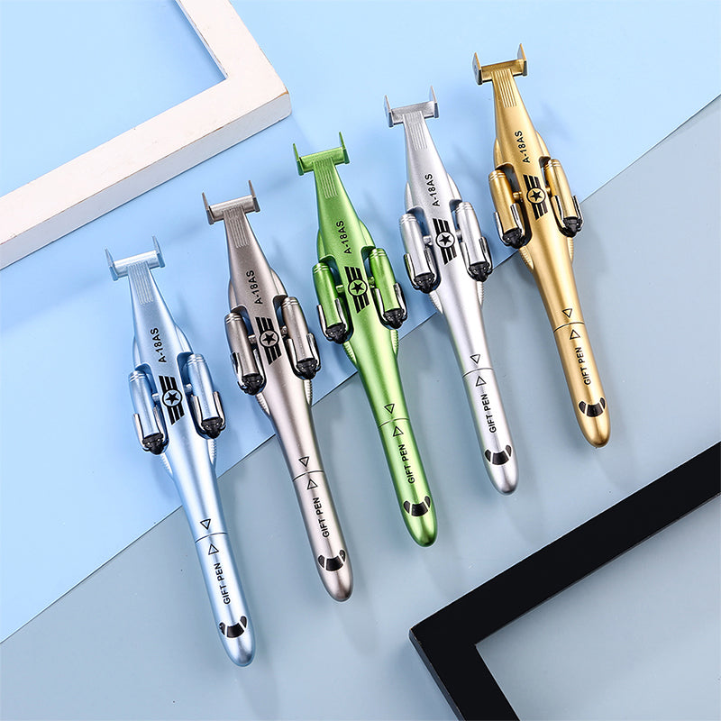 Airplane Design Metal Ballpoint Pen – Creative Aircraft Shape Gift Pen for Kids & Adults | 1Pc