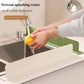 Silicone Sink Splash Guard With Suction – Flexible Water Splash Stopper for Kitchen & Bathroom Faucets, Countertops & Cleaning Protection (Random Color)