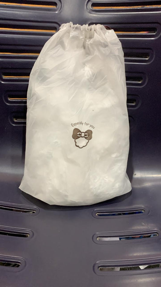 100 PCS Disposable Food Cover Plastic Bags – Transparent Fresh Food Storage & Wrap Bags