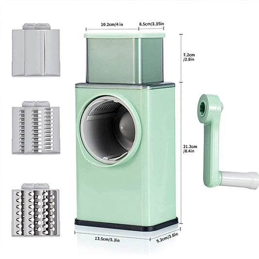 Multi-Function Vegetable Cutter & Slicer with Stainless Steel Blades – Manual Vegetable Chopper