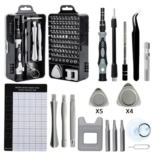 115 In 1 Stainless Steel Magnetic Screwdriver Driver Set Durable Practical Easy To Use Affordable Household Tool