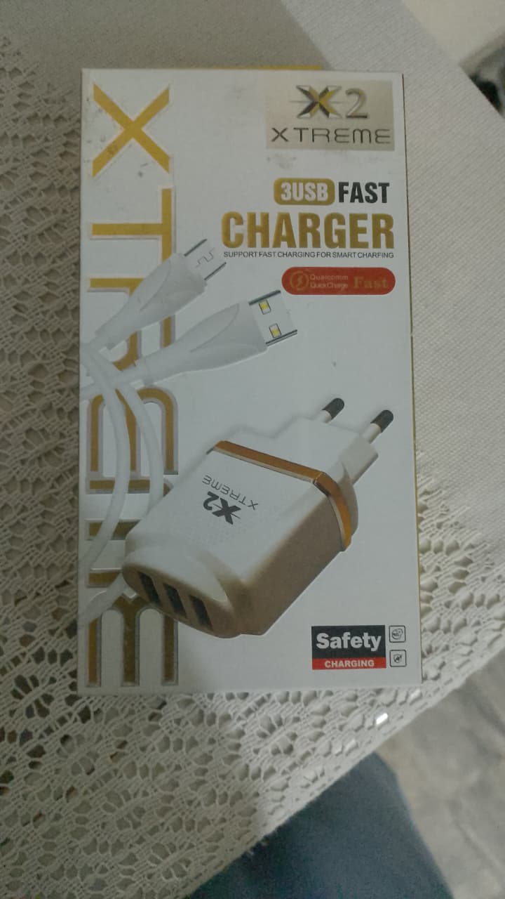 X2 Xtreme 3 USB Fast Charger with Type-C Cable | Quick Charging Wall Adapter | Safe & Smart Charging