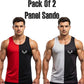 Pack of 2 Printed Top Tank Sando for Men and Boys | Stylish Panel Gym & Summer Wear