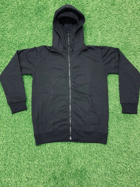 Balaclava Ninja Zipper Hoodie Jacket For Men – Comfy Fashion black L