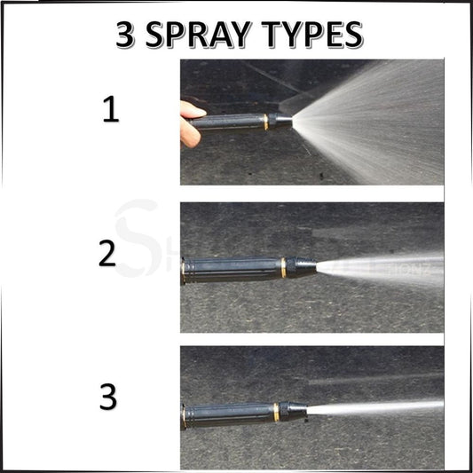 High Pressure Metal Brass Adjustable Nozzle Water Spray Gun Versatile Tool For Garden And Cleaning