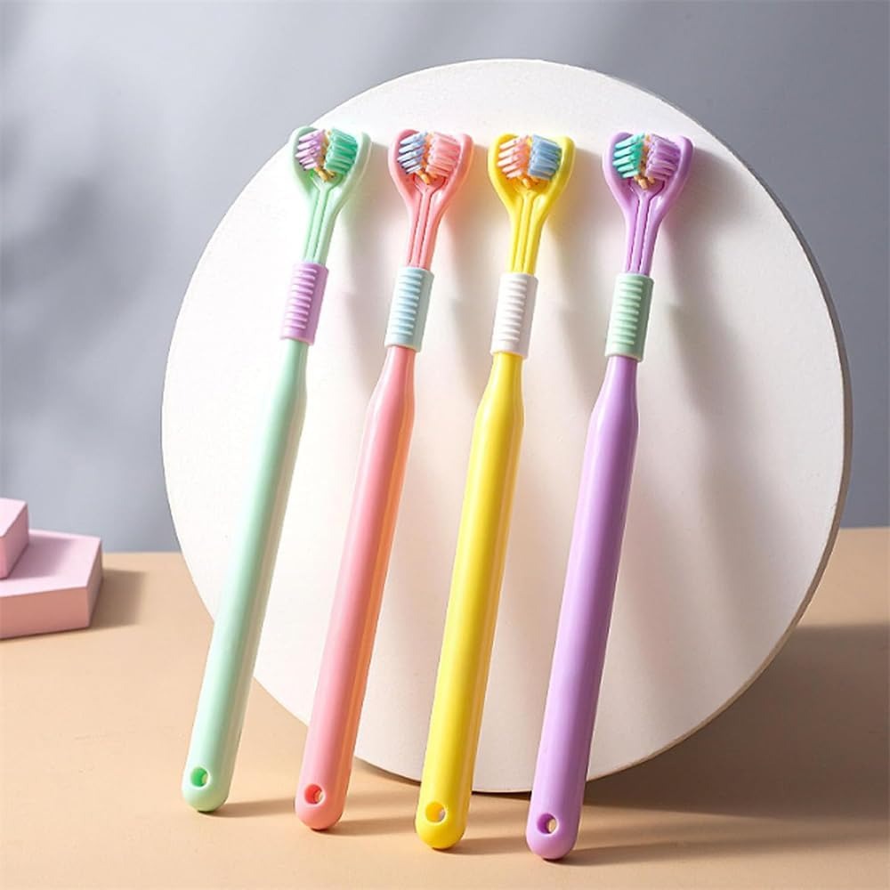 three sided toothbrush, ultra soft toothbrush, soft bristle toothbrush, gentle toothbrush, teeth cleaning brush, oral care toothbrush, safety toothbrush, sensitive teeth toothbrush, gum care toothbrush, adult toothbrush, family toothbrush, pack of 2 toothbrush, dental hygiene product, daily oral care, plaque cleaning toothbrush, whitening toothbrush, comfortable grip toothbrush, premium toothbrush, personal care product, bathroom essentials, trending oral care product, best selling toothbrush, pakistan oral