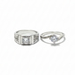 Alloy Adjustable Couple Ring – Stylish Matching Rings for Lovers | Unisex Design (With Box)