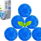 Eco-Friendly Toilet Bowl Cleaner & Deodorizer Tablets (10pcs) – Automatic Tank Flush Blue Cleaning Tablets for Fresh & Hygienic Toilets