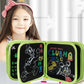 Erasable & Reusable Doodle Magic Blackboard Book with 3 Color Markers – Kids Drawing & Learning Activity Book (Random Color)