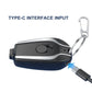 1500Mah Portable Keychain Power Bank With Telescopic Plug Design And One Button Shrink Feature For iPhone - Without Cable | (Random Colour)