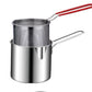 Stainless Steel 1200Ml Deep Fryer Pot with Strainer – Heavy-Duty Frying Pan