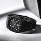 Premium Black Stainless Steel Waterproof Men’s Watch – Luxury Multi-Dial Design (With Box)