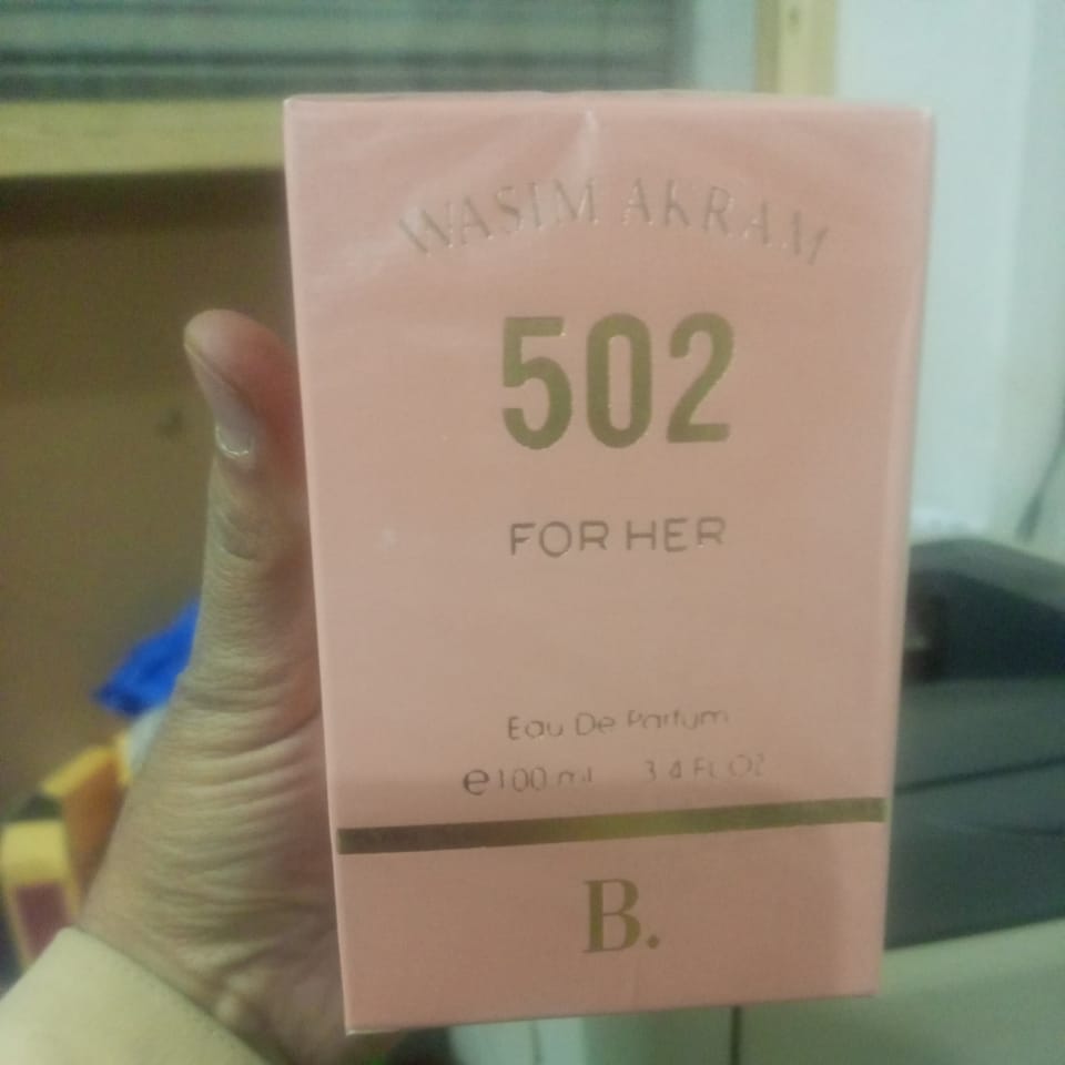 B.502 Wasim Akram Perfume for Her – 100ml Long-Lasting Fragrance