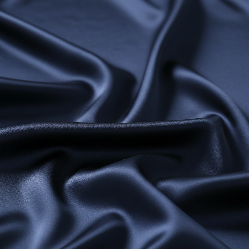 Couple Night Suit Silk Satin Pajama Set – Long Sleeve Top & Pants | SKU: DC-C011 | Black (4 Pcs)