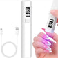 UV Light for Gel Nails – Handheld Mini Flash Cure Lamp | Portable Lumière Nail Dryer | Rechargeable USB LED/UV Nail Light with LCD Display & 2 Timers | Fast Drying Gel Polish & Nail Glue | Home & Salon Use