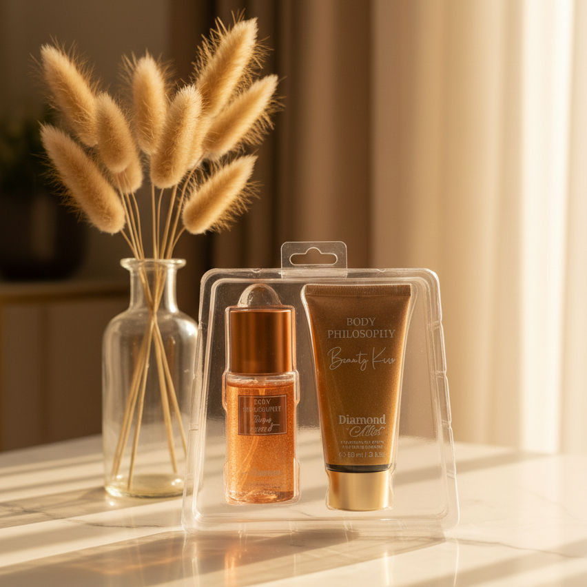 Body Philosophy Shimmer Mist And Lotion Set 88 Ml 3 Fl Oz Each