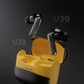 U39 True Wireless Bluetooth 5.1 Earbuds – Premium Plating Design - Black