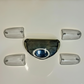 Indicator Cover & Backlight Cover for 70cc Bikes – Crystal White