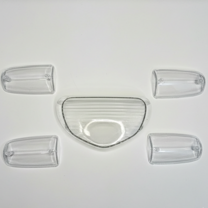 Indicator Cover & Backlight Cover for 70cc Bikes – Crystal White