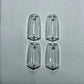 Indicator Cover & Backlight Cover for 70cc Bikes – Crystal White